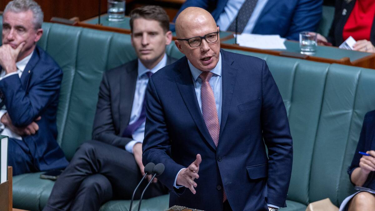 Opposition Leader Peter Dutton. Picture by Gary Ramage
