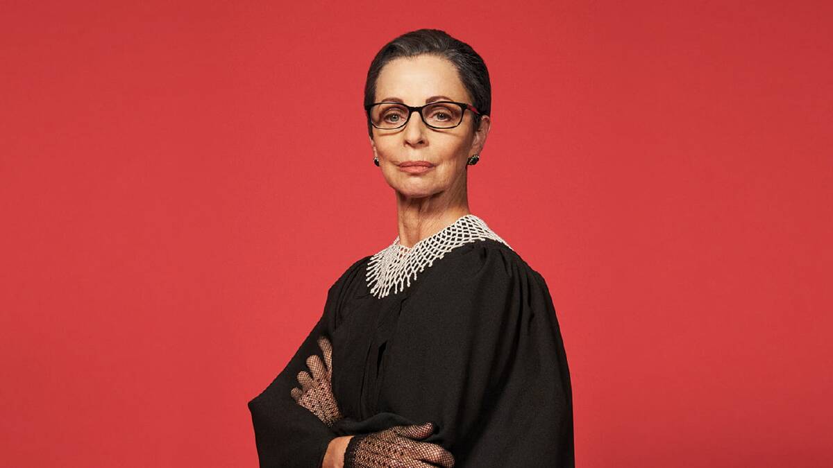 Heather Mitchell as Ruth Bader Ginsberg in RBG: Of Many, One. Picture supplied