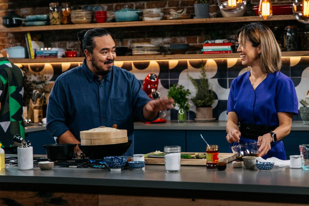 Adam Liaw shows off his cooking and talking talents in The Cook Up. 