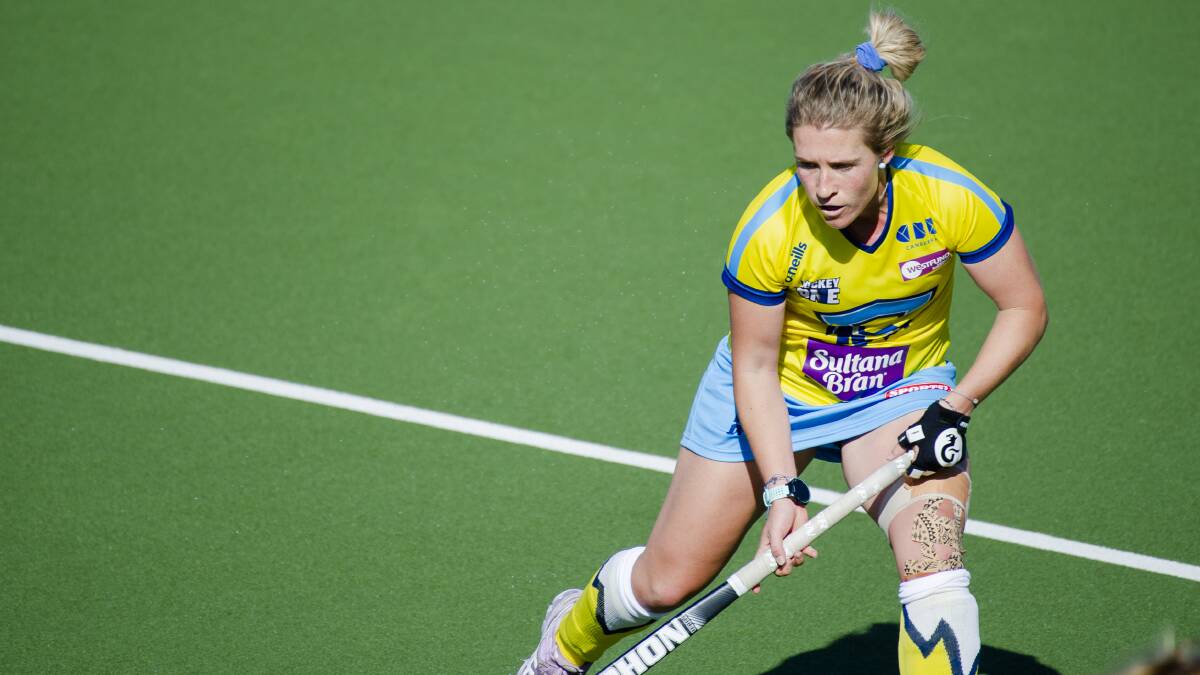 Naomi Evans is looking forward to her second season in the Hockey One with the Canberra Chill. Picture by Jamila Toderas