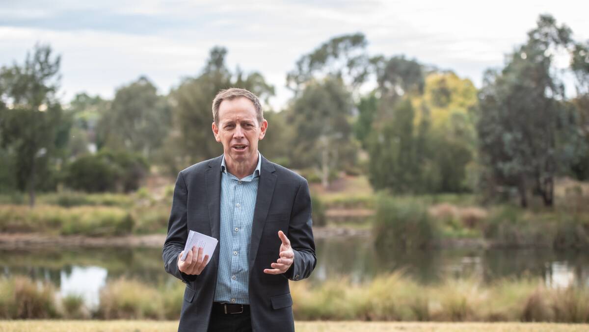 Water Minister Shane Rattenbury. Picture by Karleen Minney