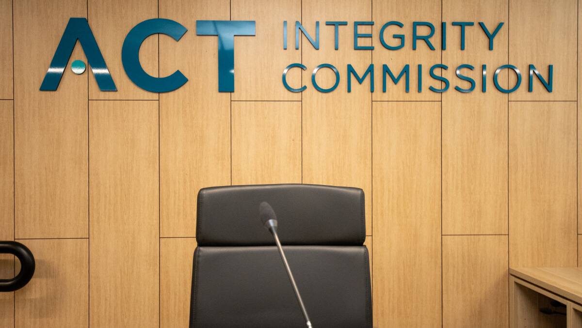 The hearing room at the ACT Integrity Commission. Picture by Sitthixay Ditthavong 