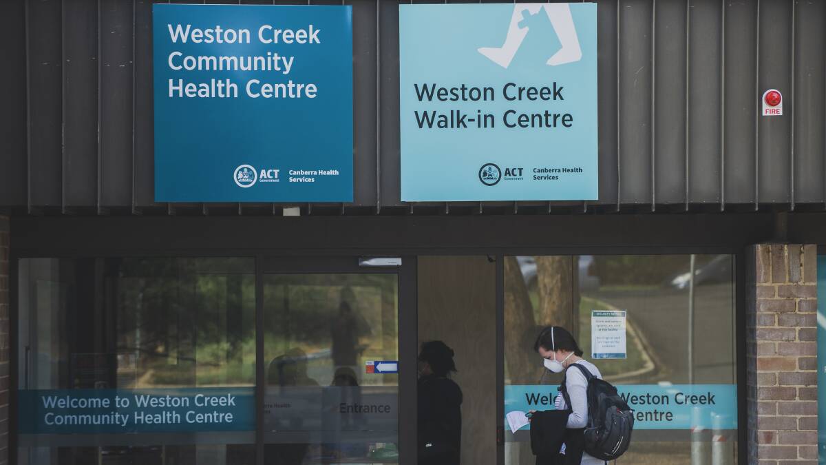 The Weston Creek walk-in centre will join the federal government's urgent care clinics. Picture by Dion Georgopoulos 
