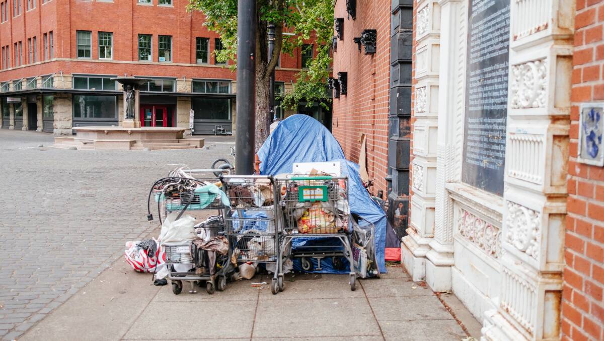 A survey has found a majority of Oregon votes believe homelessness has gotten worse since drug decriminalisation. Picture Shutterstock