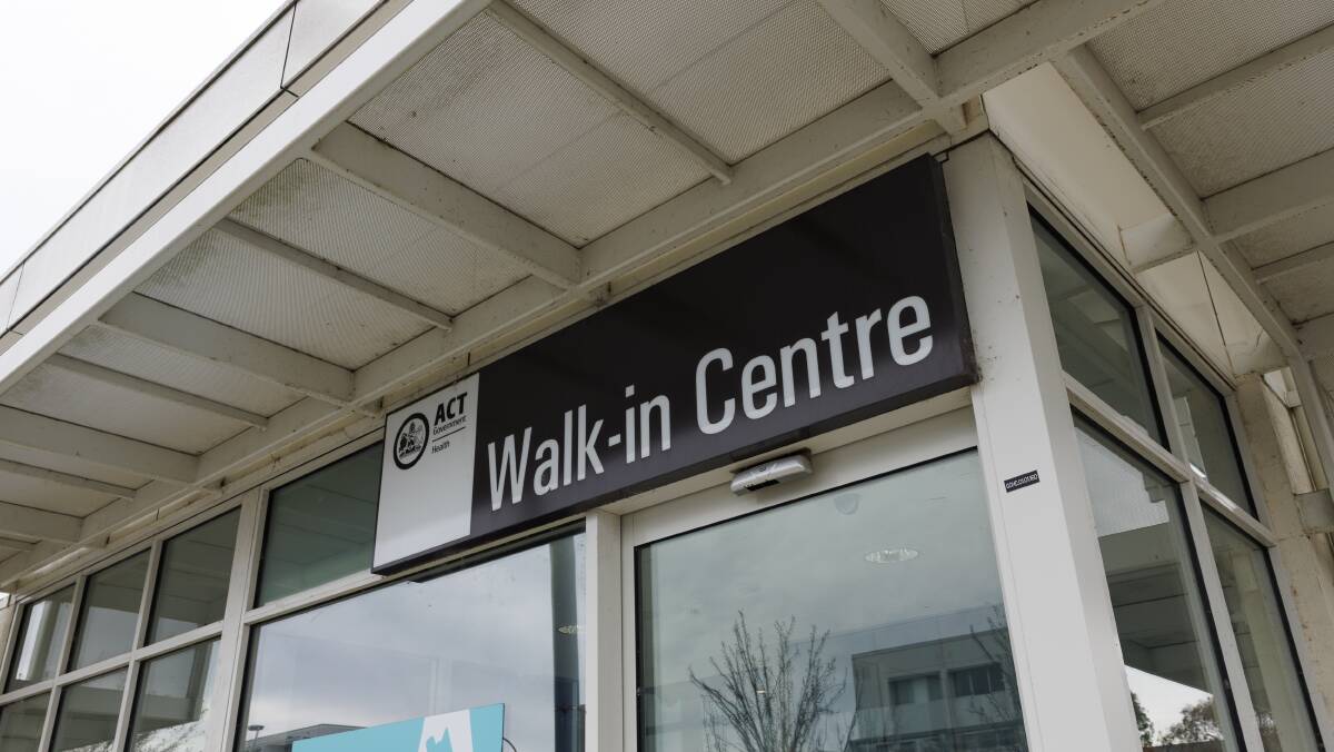 The ACT government proposed having GPs join the territory's nurse-led walk-in centres. Picture by Keegan Carroll 