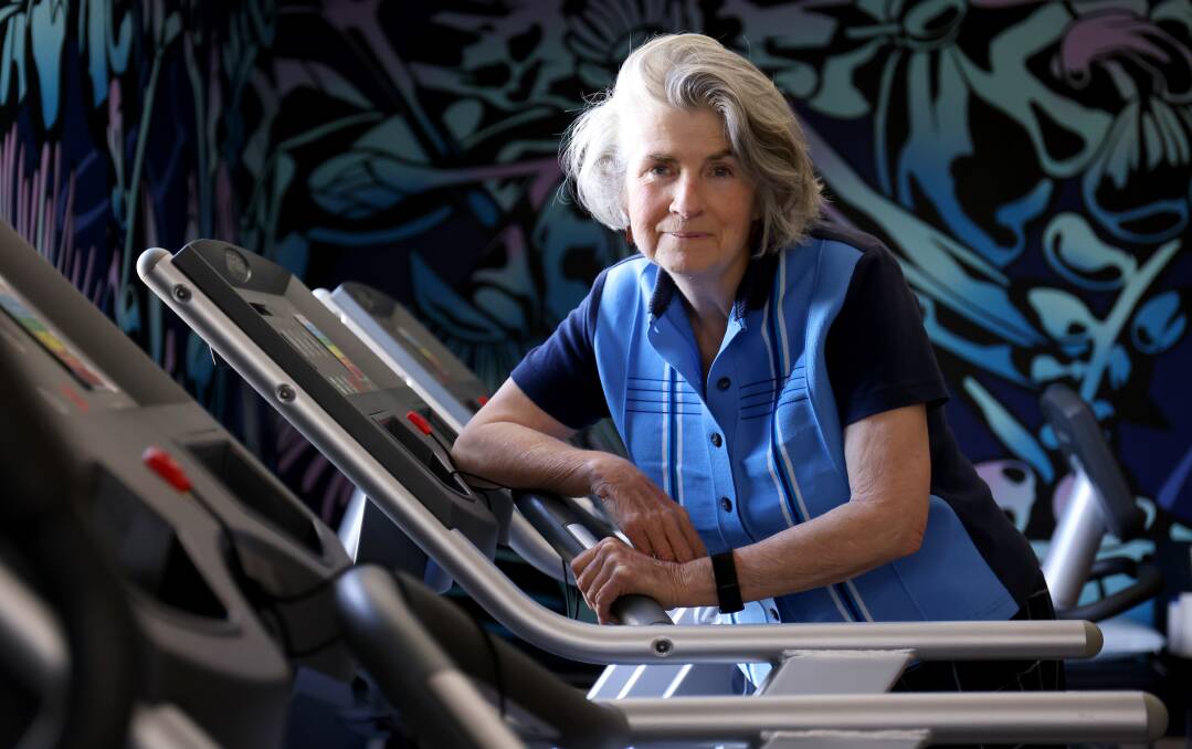 Deborah Garden attends the University of Canberra cancer wellness clinic twice a week. Picture by James Croucher 
