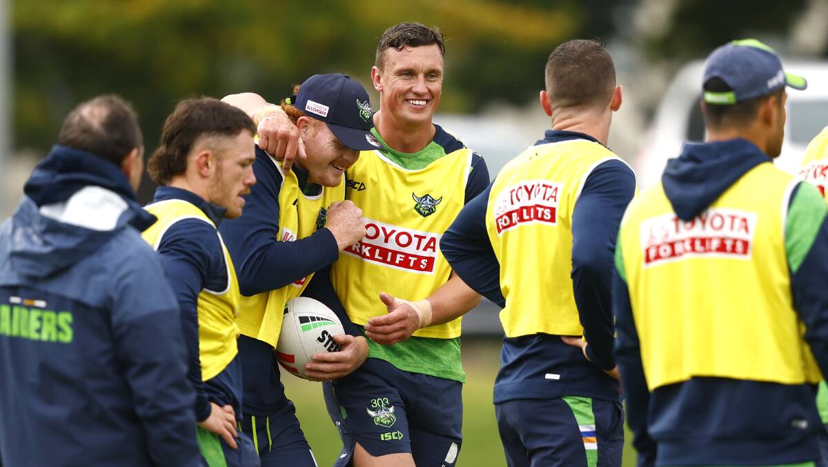 Jack Wighton says he'll empty the tank for the Raiders before he leaves Canberra at the end of the season. Picture by Sitthixay Ditthavong