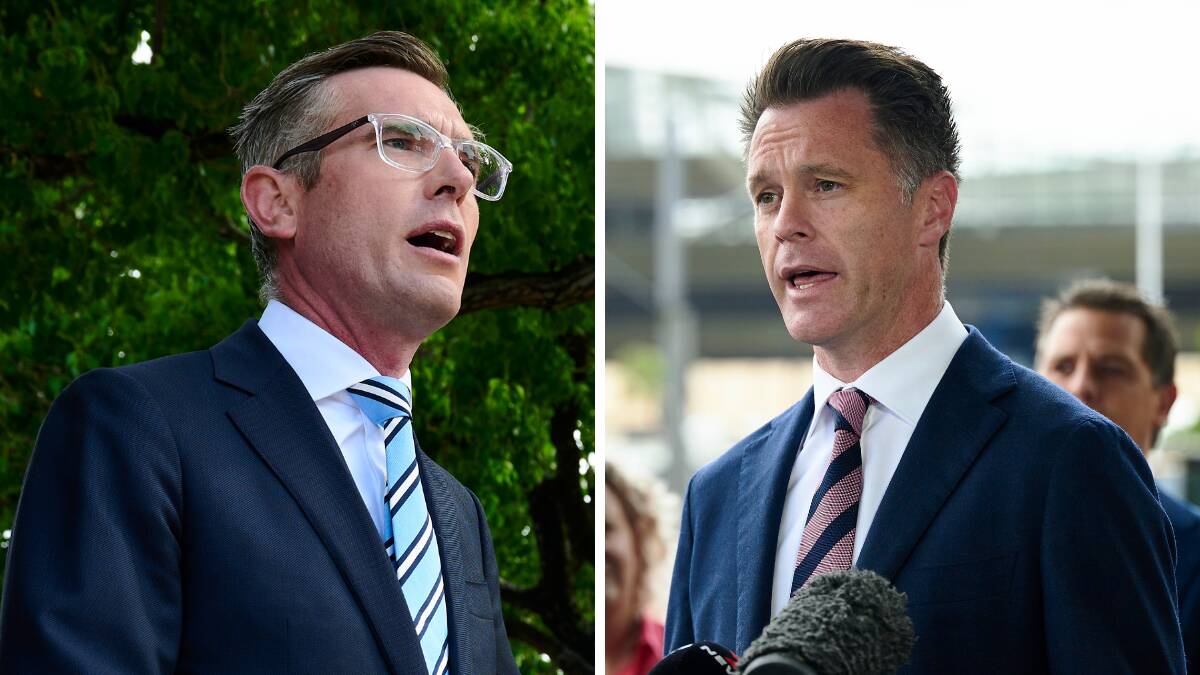 NSW Premier Dominic Perrottet and Opposition Leader Chris Minns. Pictures Getty Images
