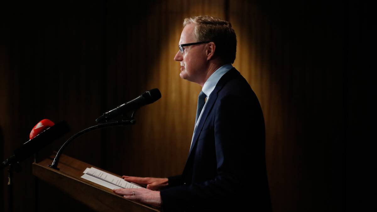 RBA governor Philip Lowe froze interest rates on Tuesday - the first time in almost a year. Picture Getty Images