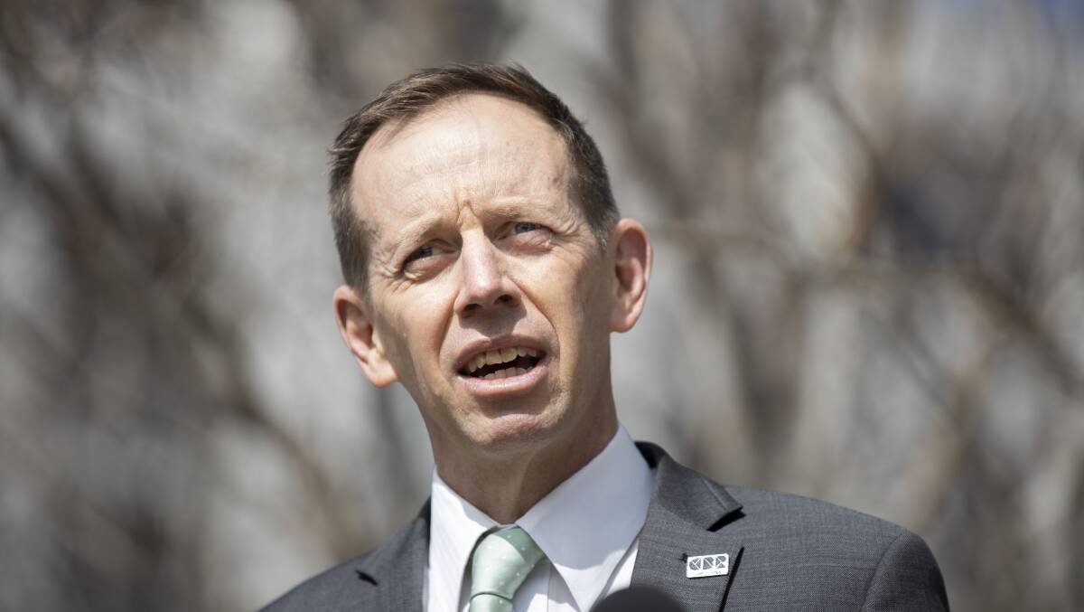 ACT Greens leader Shane Rattenbury said the ACT must phase out gas to avoid a climate catastrophe. Picture: Sitthixay Ditthavong