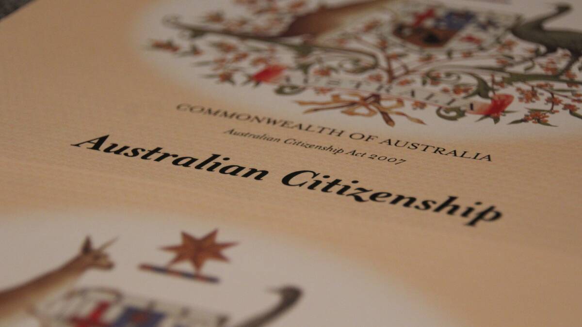 in Australia you only become a new citizen once you've fronted up to say the pledge and collect the certificate, piles of preceding paperwork be damned. Picture Shutterstock
