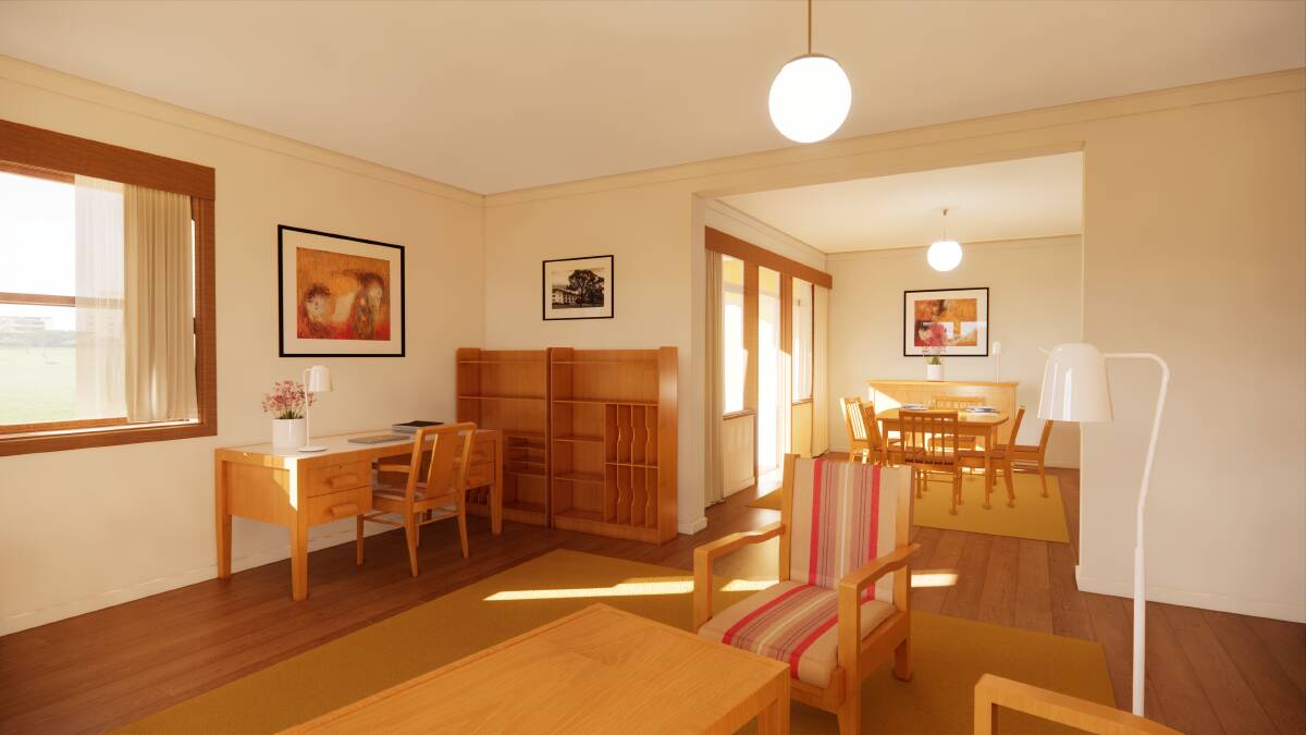A render of what the apartments will look like when restored. Picture from Lovell Chen