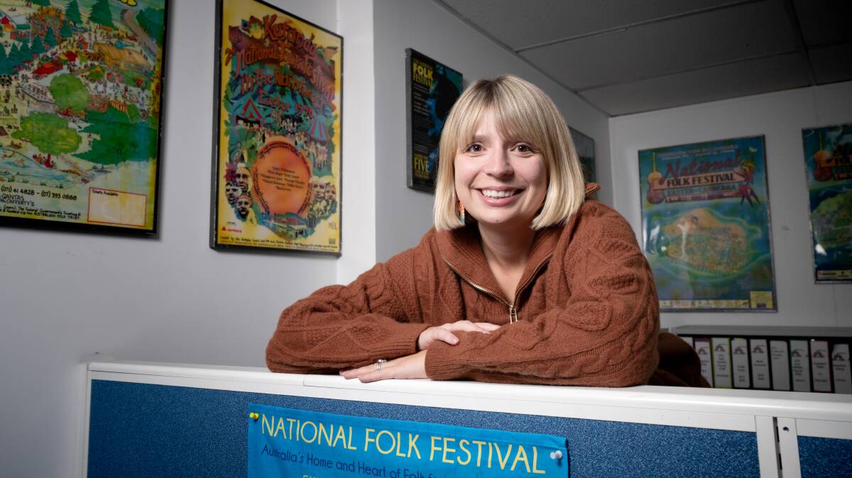 New director of the National Folk Festival Anne Denzer. Picture by Elesa Kurtz