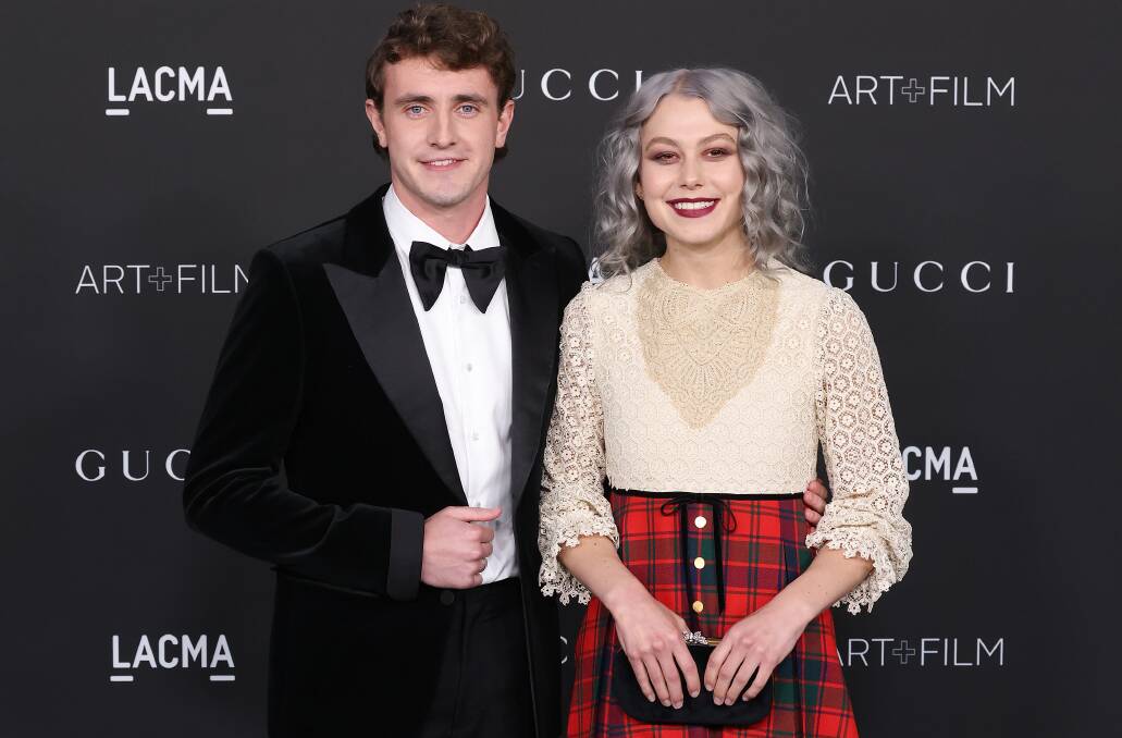 Phoebe Bridgers with her boyfriend, the British actor Paul Mescal, at the LACMA Art and Film Gala in Los Angeles in November. Picture: Getty Images