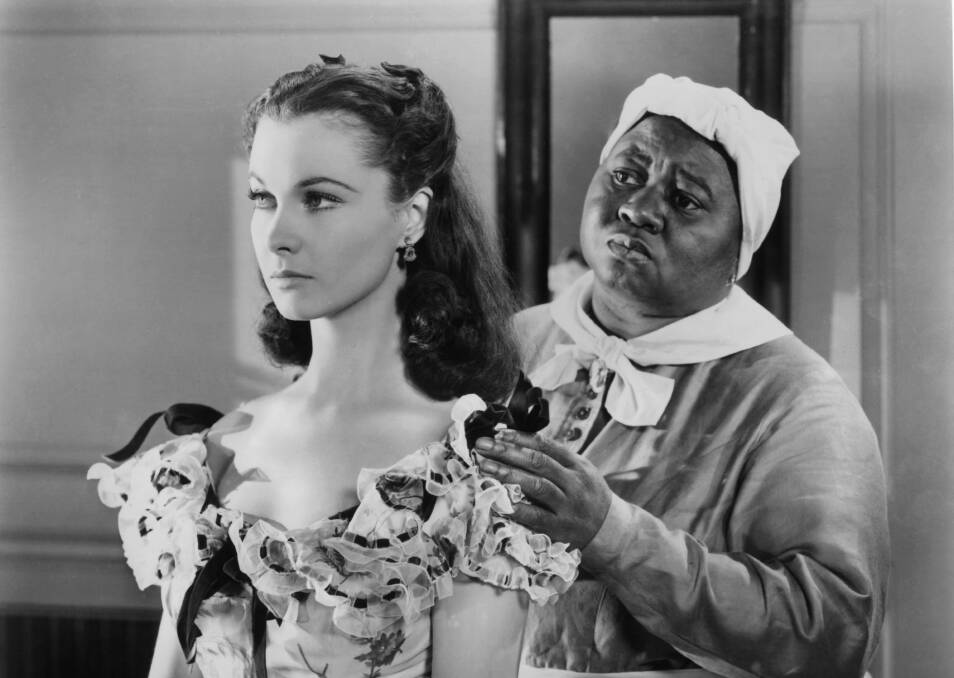 Vivien Leigh and Hattie McDaniel in Gone With The Wind. Picture: Getty Images