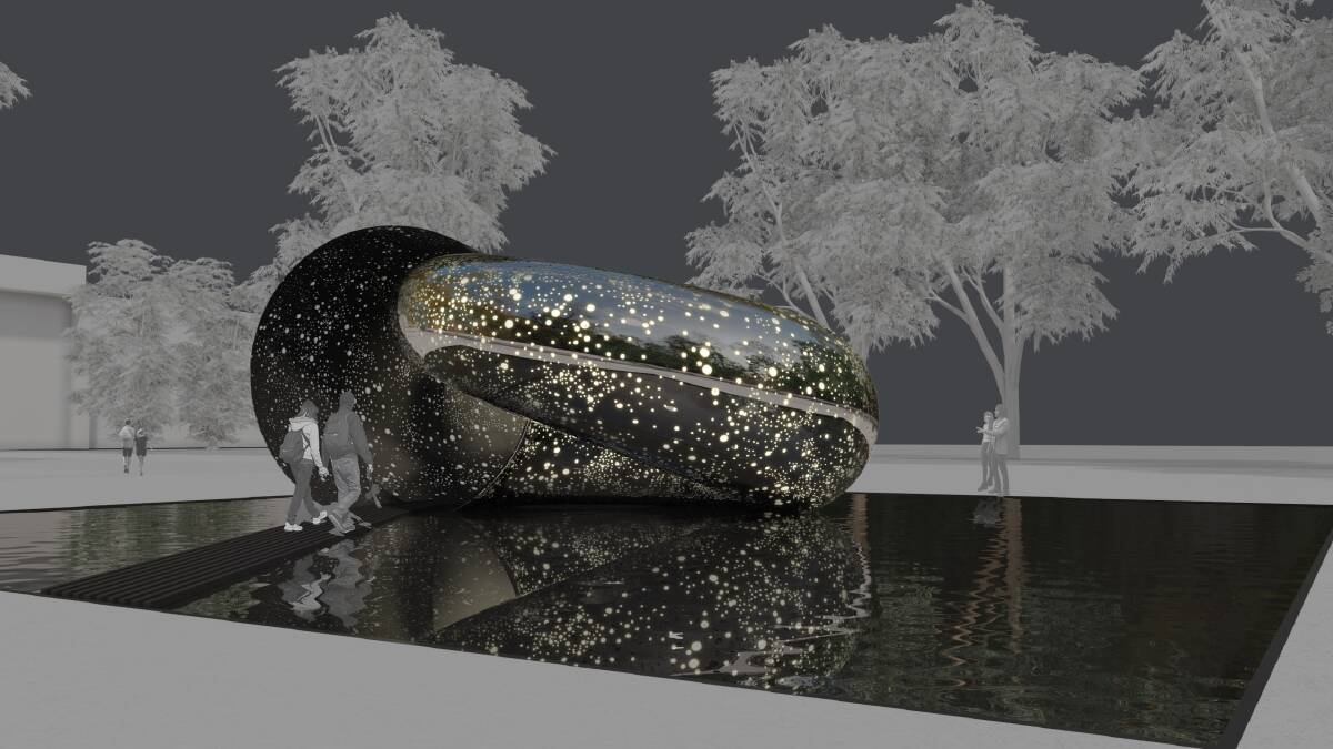 An artist's impression of Lindy Lee's Ouroboro. Picture: supplied