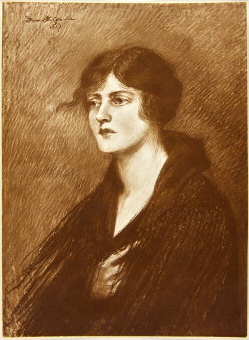 Her pastel portrait of Mrs Grey, 1917. Picture courtesy of Art Gallery of NSW