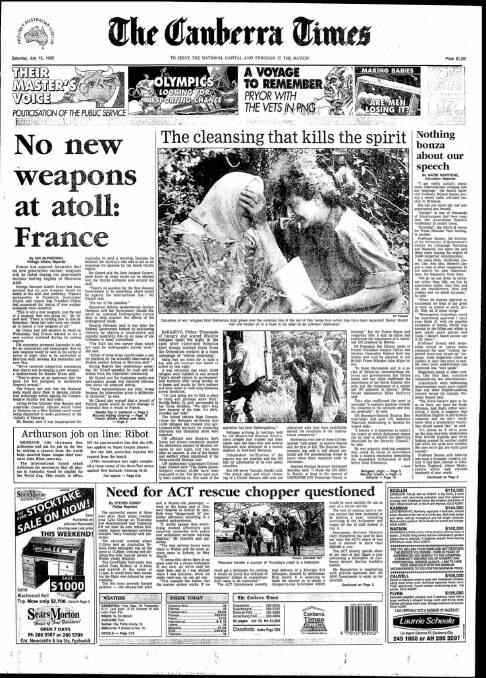Times Past: July 15th, 1995 | The Canberra Times | Canberra, ACT