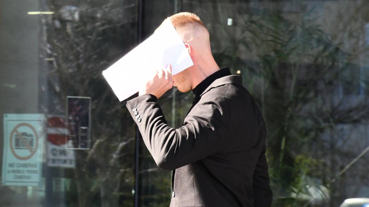 Aiden Paff leaves court on Tuesday. Picture by Hannah Neale