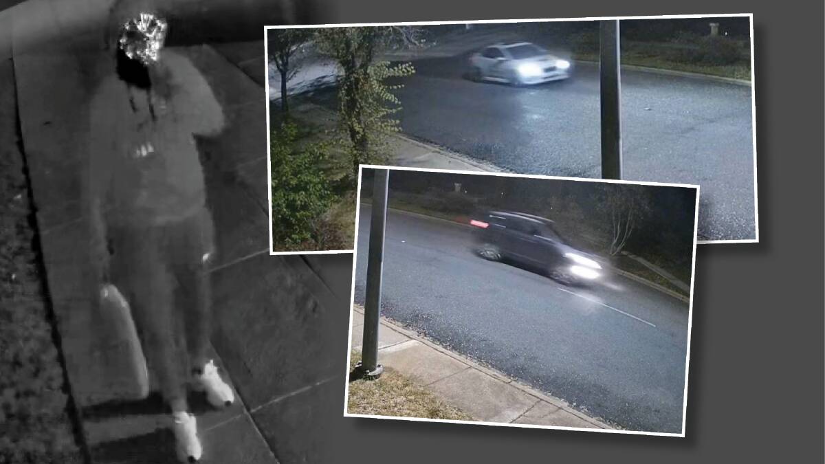 Police have released new images in relation to a 2023 arson attack. Pictures ACT Policing