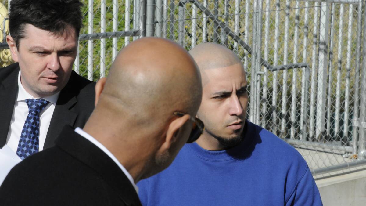 Axel Sidaros, right, outside court with lawyer Michael Kukulies-Smith on a previous occasion. Picture file