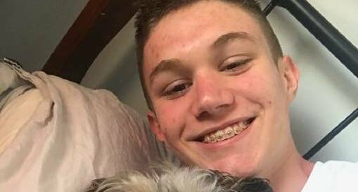 Adriaan Roodt, who died after in 2018, and one of his dogs, Muffin. Picture supplied