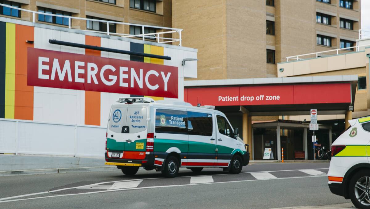 The Canberra Hospital, where the woman had an emergency operation. Picture by Dion Georgopoulos
