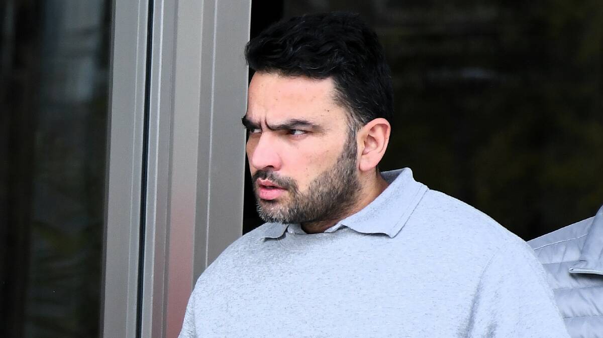 Jaspreet Mavi leaves court on Tuesday. Picture by Hannah Neale