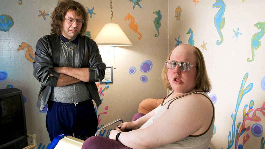 David Walliams and Matt Lucas as Little Britain characters Lou and Andy. Picture file