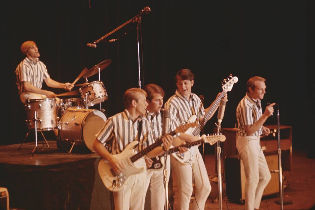 The band performs on stage in California circa 1964. Picture Disney+