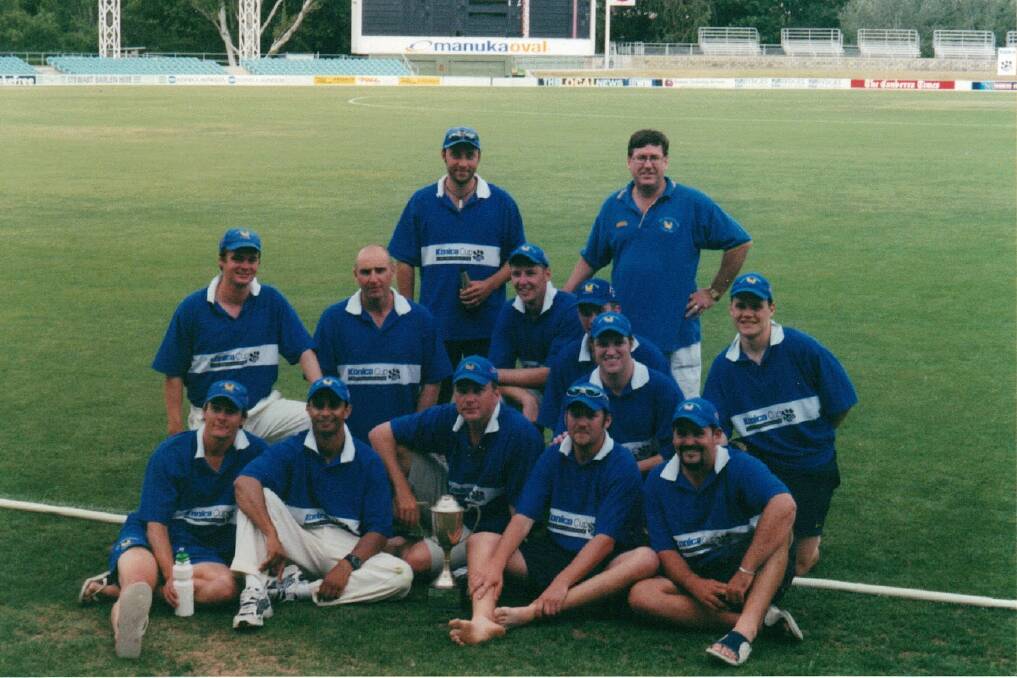 North Canberra Gungahlin celebrate their victory over Tuggeranong Valley in the 2004 one-day final.