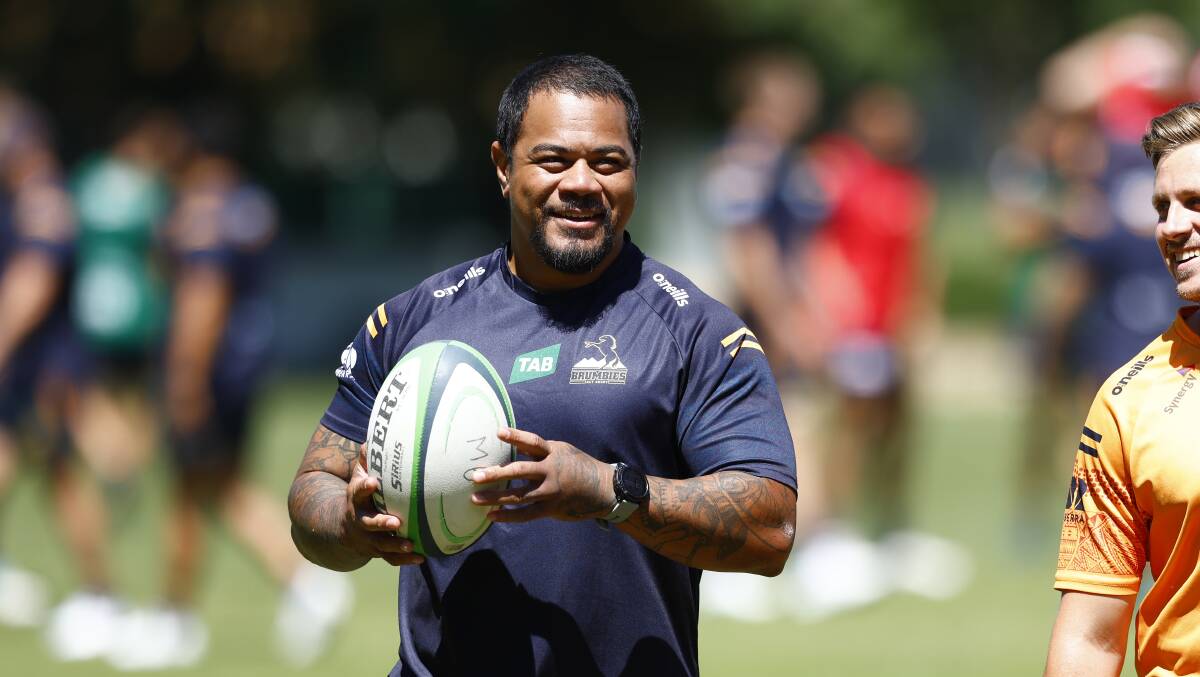 Veteran John Ulugia is in the frame for a return to the ACT Brumbies side. Picture by Keegan Carroll