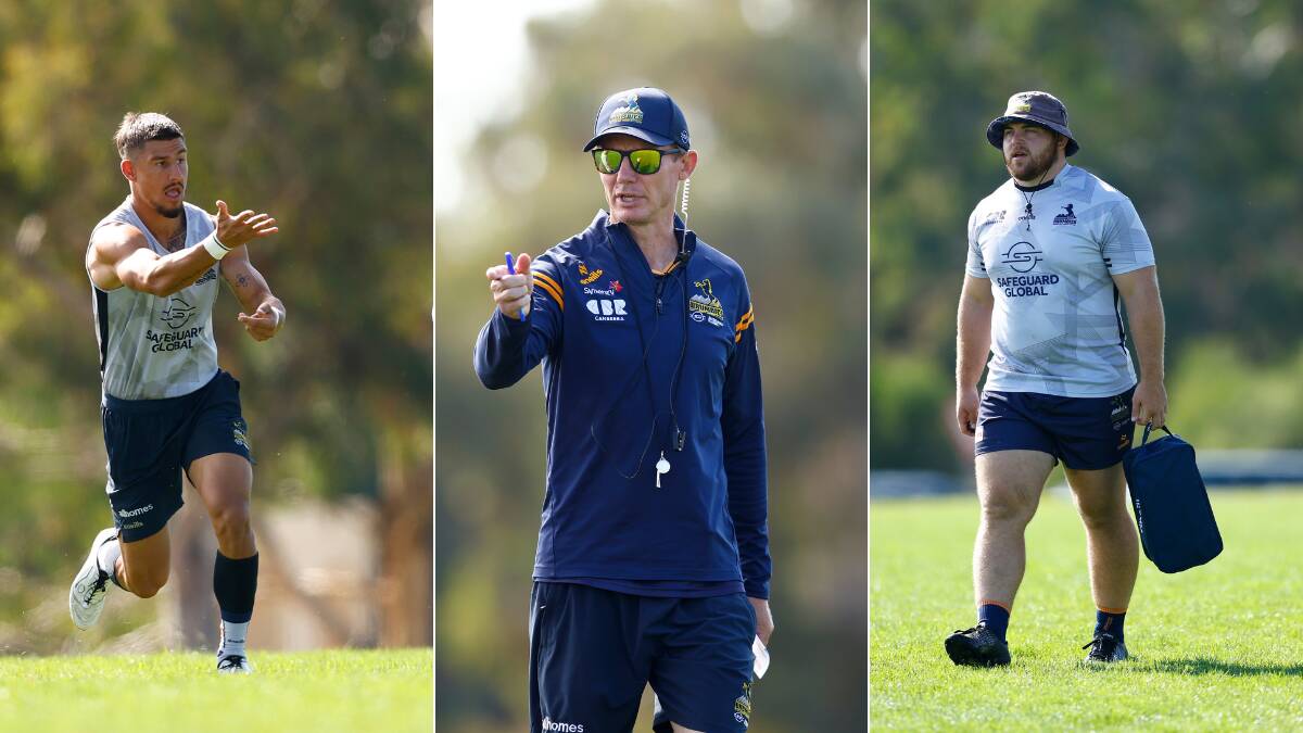ACT Brumbies coach Stephen Larkham has made a handful of changes to his side. Pictures by Keegan Carroll