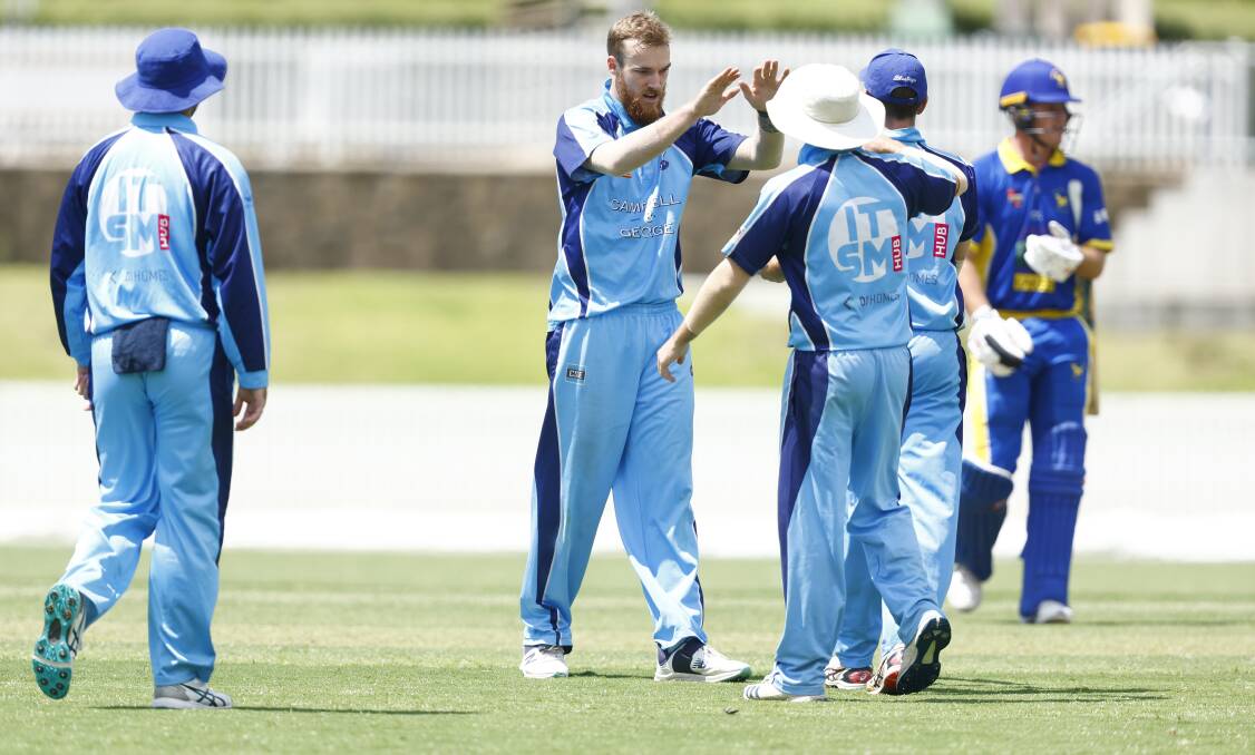 Queanbeyan celebrated a pair of wins over North Canberra Gungahlin this weekend. Picture by Keegan Carroll