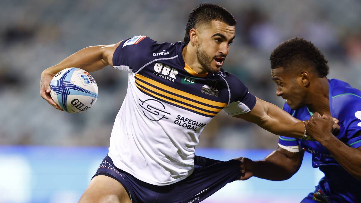Fullback Tom Wright will look to lead the Brumbies past the Hurricanes on Friday night. Picture by Keegan Carroll