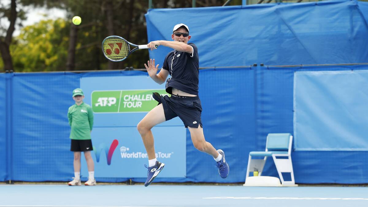 Charlie Camus was valiant in defeat at the Canberra International on Sunday. Picture by Keegan Carroll