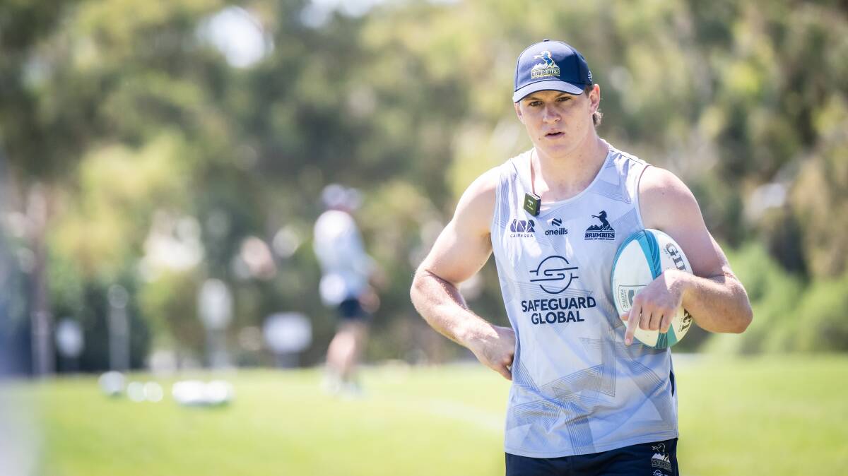Tom Hooper and the Brumbies are focused on Saturday's trial against the Drua. Picture by Karleen Minney