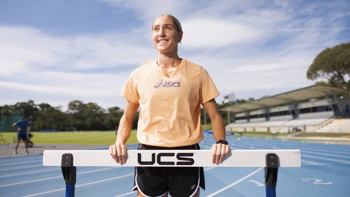 Hurdler Sarah Carli has her sights set on a smooth run to the Paris Olympics. Picture by Keegan Carroll