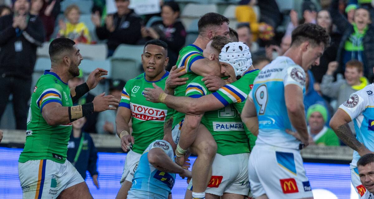 The Raiders are riding high and full of confidence as they chase an NRL premiership. Picture by Gary Ramage