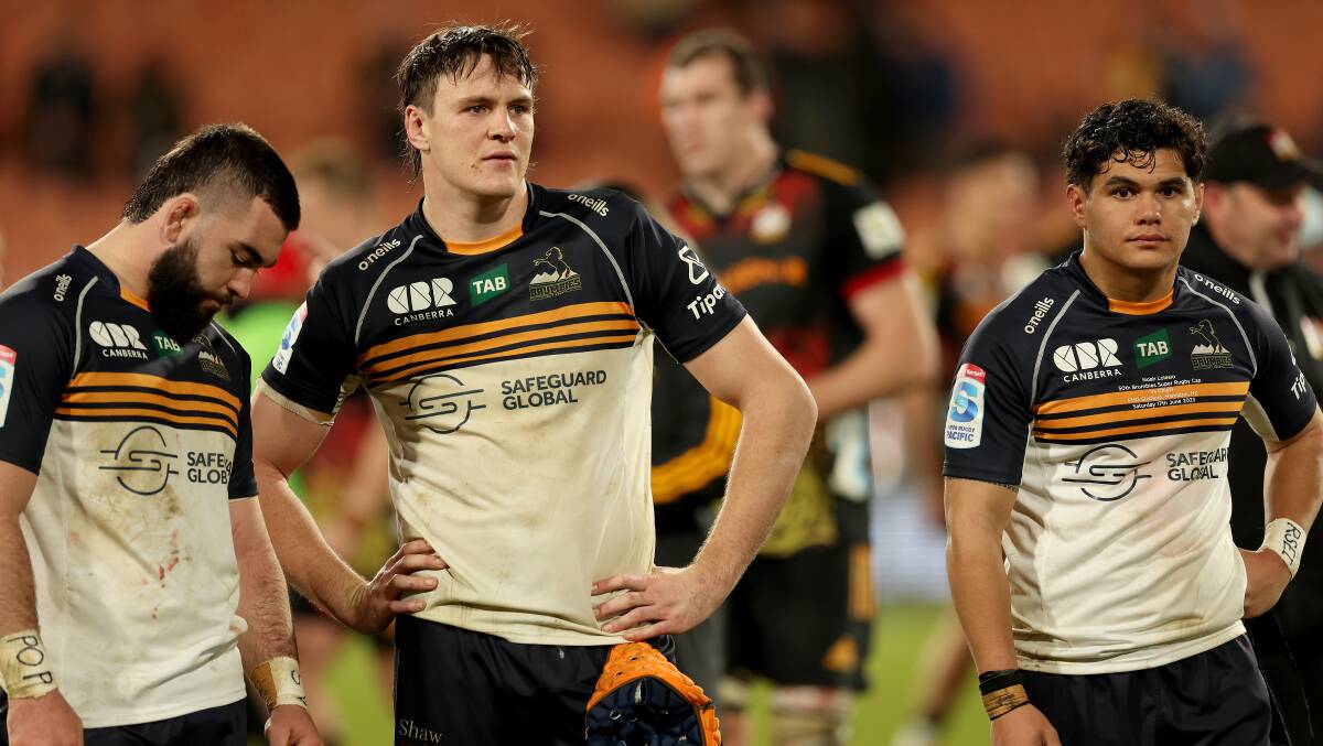 The Brumbies were devastated after Saturday's loss in Hamilton. Picture Getty Images