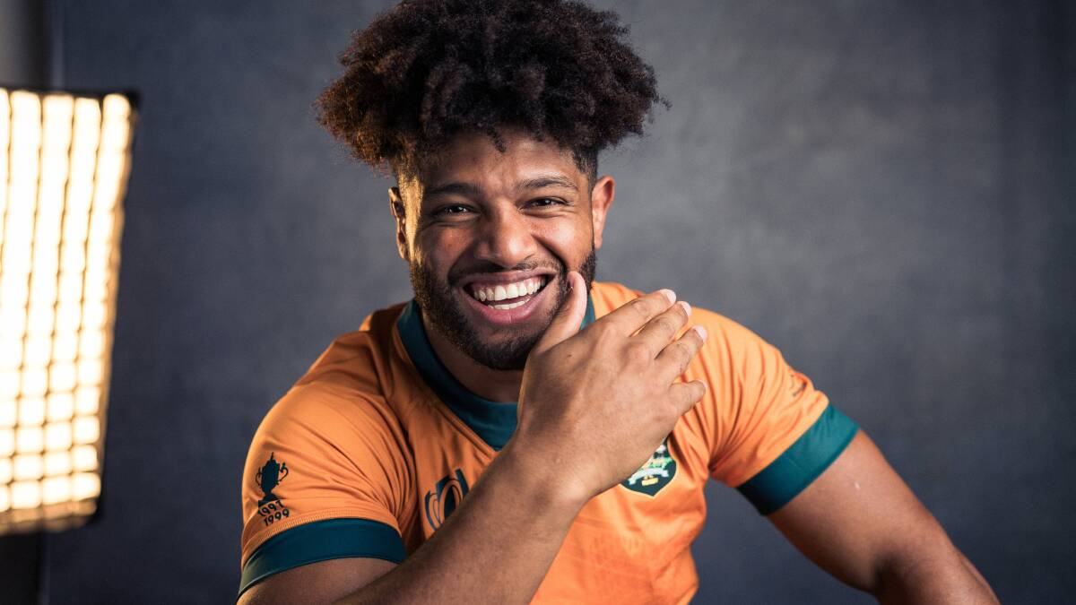 Wallabies forward Bobby Valetini has a smile that lights up the room, but he's all business once he steps on the field. Picture Getty Images