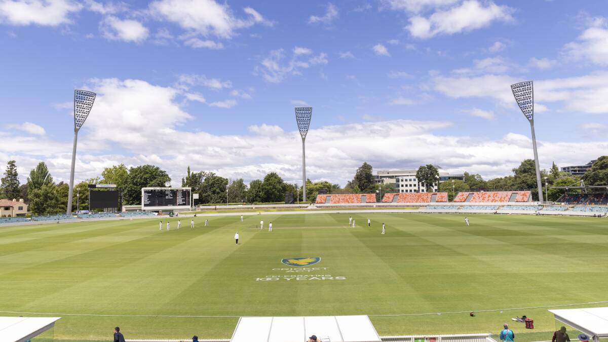 The ACT government has defended the decision to relay the Manuka Oval surface during the Women's Big Bash League. Picture by Keegan Carroll