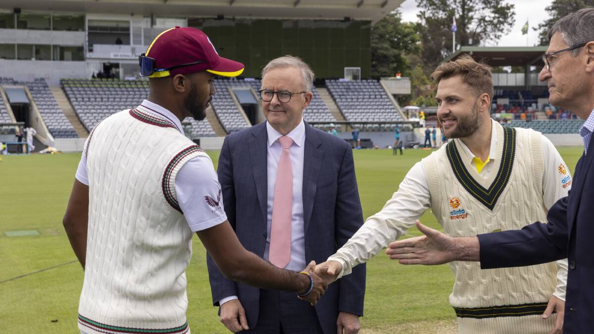 Prime Minister Anthony Albanese was on hand for last year's PM's XI clash. Picture by Keegan Carroll