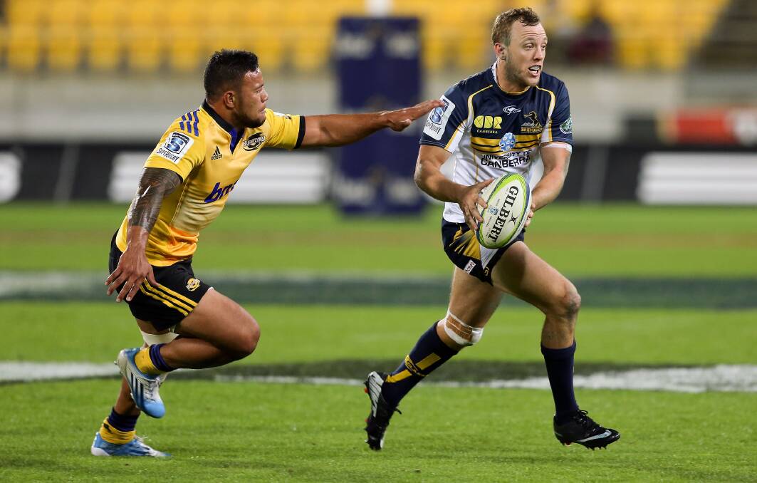 Current squad member Jesse Mogg scored in the Brumbies last victory over the Hurricanes in Wellington back in 2014. Picture Getty Images