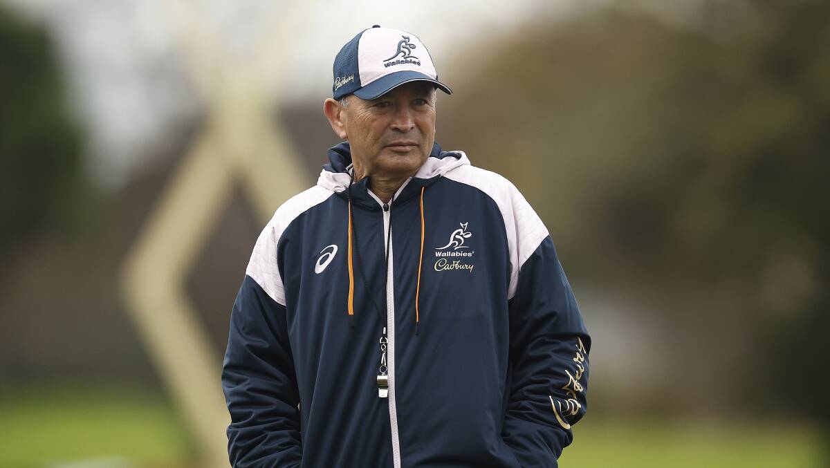 Australian coach Eddie Jones is under pressure from fans to lead the Wallabies to victory. Picture Getty Images