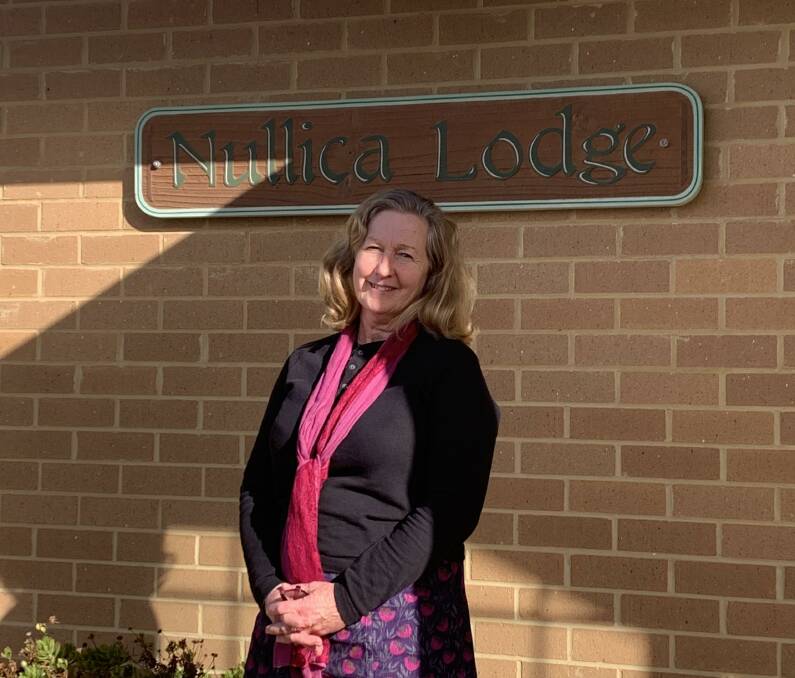 Chairperson of the Eden Recovery and Resilience Alliance, Carina Severs is concerned about the future of the empty Nullica Lodge. Picture supplied 