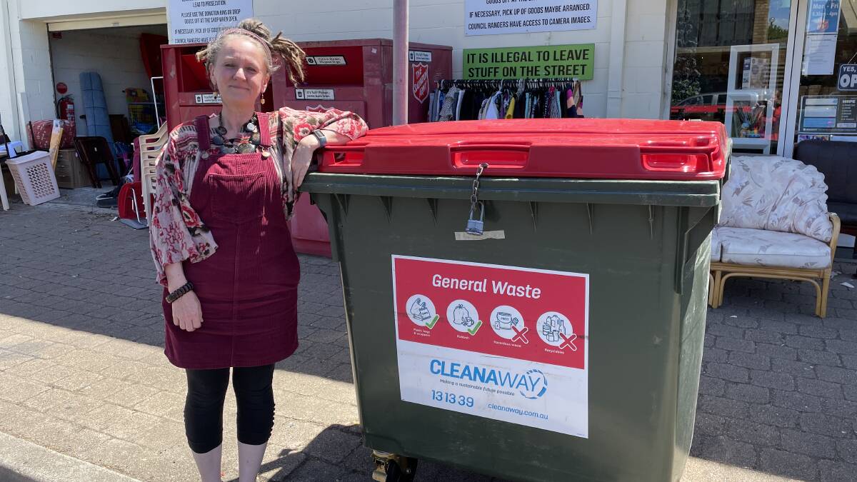At the Salvos Op Shop in Merimbula they fill one large bin everyday with unwanted donations, manager Janne Rasmussen said. 