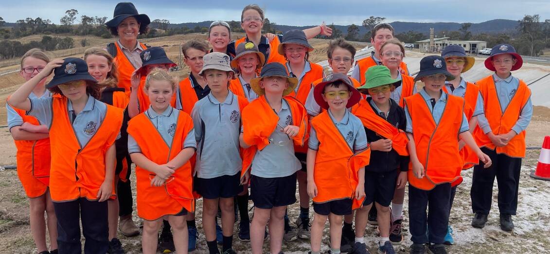 Students from Pambula Public School saw all thats involved in landfilling the shires waste. Picture supplied