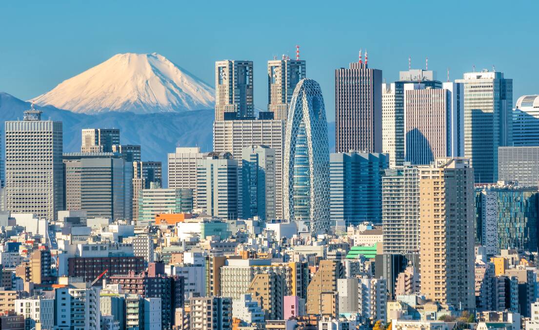 Tokyo skyline and mountain. Picture Shutterstock