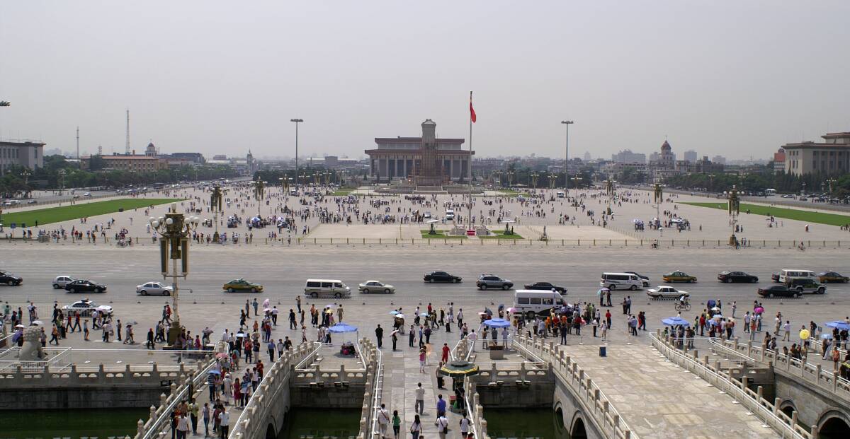 Tiananmen Square in its enormity. Picture Shutterstock